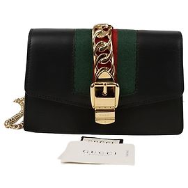 Gucci Bolsa Tiracolo com Corrente Silvi Super Mini Preto
