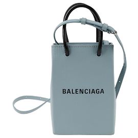 Balenciaga Mini Bolsa Tiracolo Porta-Celular Azul