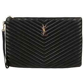 Saint Laurent Pochette porte-documents Monogram Noir