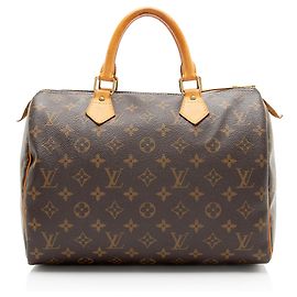Louis Vuitton Monogram Canvas Speedy 30 Handtasche Braun