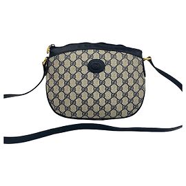 Bolsa de Ombro Gucci em Couro e PVC Azul