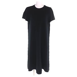 Hermès Kaschmir-Kleid 42 Schwarz
