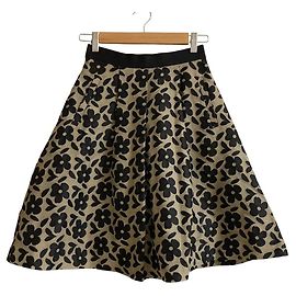 Autre Marque M'S GRACY Flower Flared Skirt Beige Other