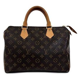 Louis Vuitton Speedy Tote Bag aus Monogram Canvas Braun