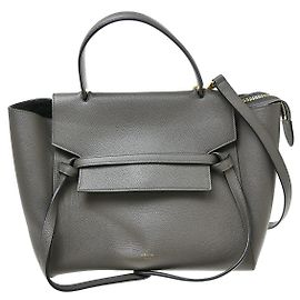 Céline Cinto Celine Belt Leather Mini Marrom