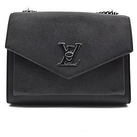 Louis Vuitton My Lockme BB Black Leather Handbag Black