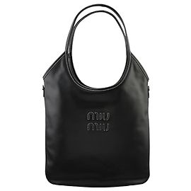 Miu Miu Sac cabas Ivy en cuir Noir Noir