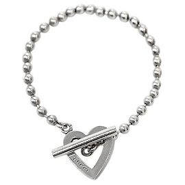 Gucci Bracciale Heart Bar Silver Argento