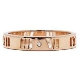 Tiffany & Co Diamond Atlas Pierced Ring size Pink