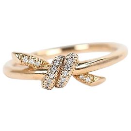 Tiffany & Co Note Ring aus Gelbgold und Diamanten Gelb