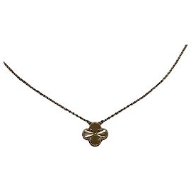 Van Cleef & Arpels Collier pendentif Vintage Alhambra en or jaune Jaune