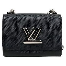 Louis Vuitton Borsa a tracolla Twist PM in pelle Épi nera Nero