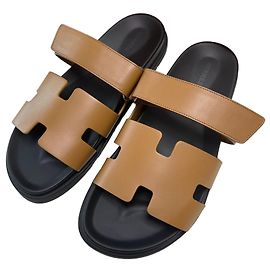 Hermès Sandali ciabatte da uomo Cipre Gold D'oro