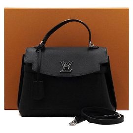 Louis Vuitton Lockme Ever MM Tote Bag and Shoulder Bag in Noir Black Black