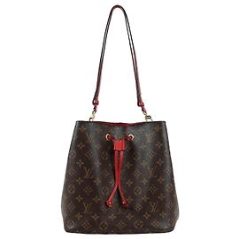 Louis Vuitton NeoNoe MM Monogram Coclico Red Marron