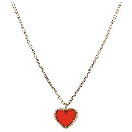 Van Cleef & Arpels Pendente Sweet Heart Corniola Rosa