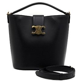 Céline Borsa a Secchiello e Borsa a Tracolla Louise Medium Nero