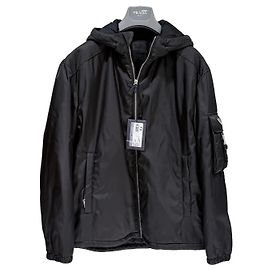 Prada Bomber de Nailon con Logotipo Triangular Negro Negro