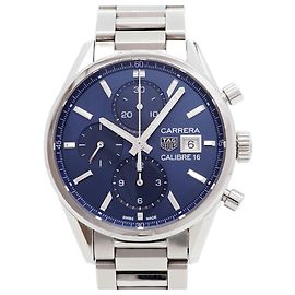 Orologio da uomo TAG Heuer Carrera Calibre 16 CBK2112 Quadrante Blu Altro