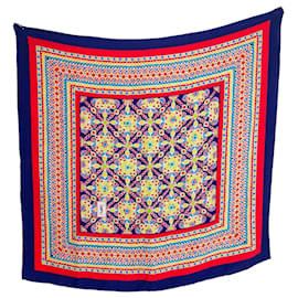 Yves Saint Laurent YSL foulard vintage années 70 Multicolore