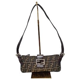 Borsa a tracolla Fendi Zucca Marrone Marrone
