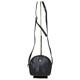 Borsa a tracolla Fendi Vintage Pequin Nera Nero
