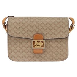 Céline Celine Macadam Canvas Small Beige