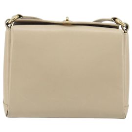 Gucci Vintage Convertible Box Leather Bege