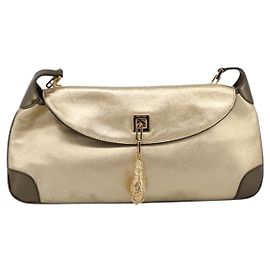 Gucci Tiger Charm Leather Doré