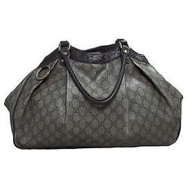Magnificent Gucci Sukey Handbag Beige Dark brown
