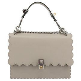 Fendi Kan I Leather Medium Brown