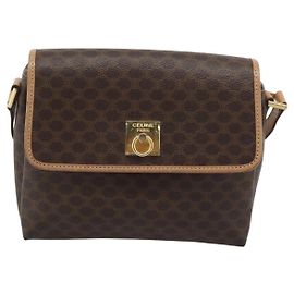 Céline Celine Macadam Canvas Mini Marrom