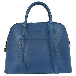 Hermès Hermes Bolide Ardenne 35 Bleu