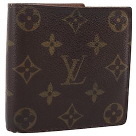 LOUIS VUITTON Monogram PortefeuilleMarco Bifold Wallet M61675 LV Auth 198785 Monogram