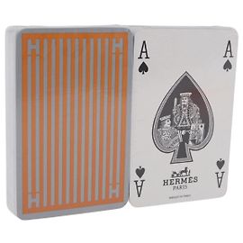 Hermès HERMES Playing Cards paper Silver Auth BA15237V Silvery