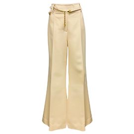 Zimmermann Pearl Wonderland Tailored Pant Beige