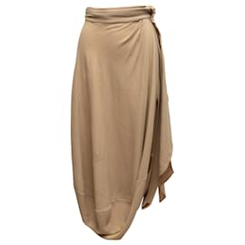 Falda Maxi Asimétrica Jacquemus Tan Talla US S Camello