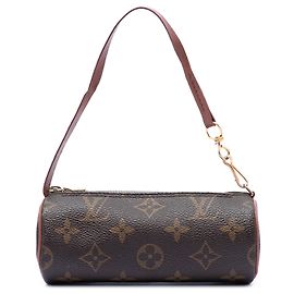 Sac à main Louis Vuitton Monogram Papillon Pochette Marron Marron