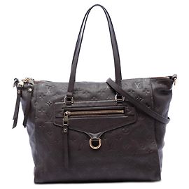 Borsa Tote Louis Vuitton Monogram Empreinte Lumineuse PM Marrone Marrone