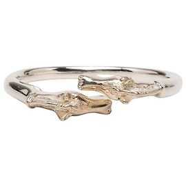 Pulsera Hermès Ravinet d Enfert en Paladio con Doble Cabeza de Caballo Plata