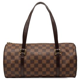 Brown Louis Vuitton Damier Ebene Papillon 30 Handbag Brown