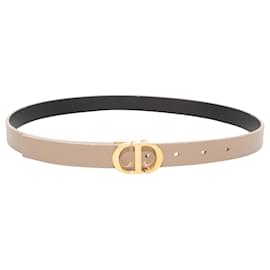 Ceinture réversible logo Christian Dior Tan & Black Taille US S Camel