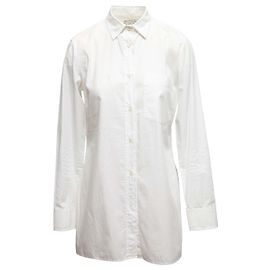 Maison Martin Margiela White Maison Margiela Long Sleeve Button-Up Top Size IT 42 White