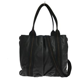 Hermès Hermes Caravan Tote Leather MM Noir