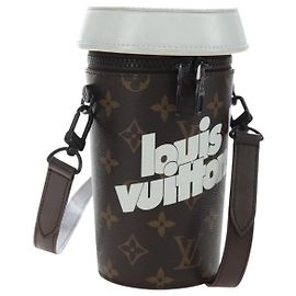 Louis Vuitton Coffee Cup Convertible Everyday Signature Vintage Monogram Canvas Marrom