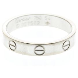 Cartier Love Band Ring 18K Weißgold Silber