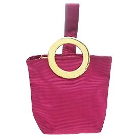 Céline Celine Circle Logo Pouch Canvas N/a Lila