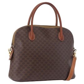 Céline Celine Macadam Leather Small Marrom
