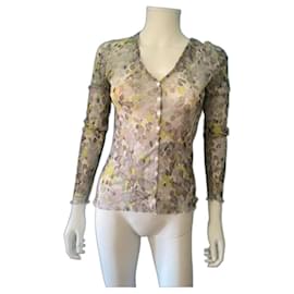 Coast Top imprimé fleuri Multicolore Gris Jaune Bleu clair