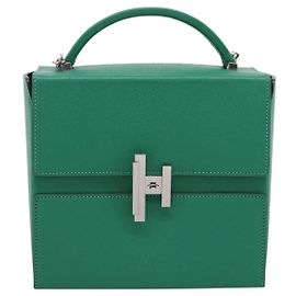Hermès Hermes Cinhetic Top Handle Chevre Mysore Verde
